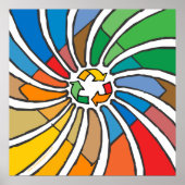 Recycle-Signatur-Kunst Poster (Vorne)