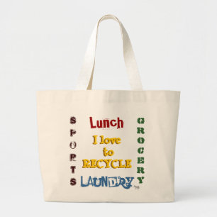 Recycle Tote Bag Jumbo Stoffbeutel