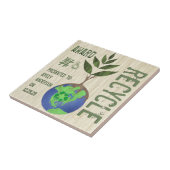 Recycle Tree Earth Globe Wood Grain Fliese (Seite)