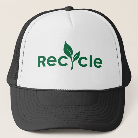 Recycle Truckerkappe (Vorderseite)