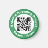 Recycle von Projekt QR Code Recycle & Erneuerung. Magnet (Vorne)