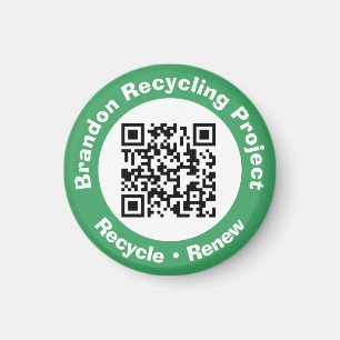 Recycle von Projekt QR Code Recycle & Erneuerung. Magnet