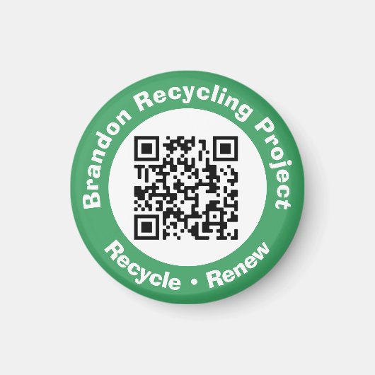 Recycle von Projekt QR Code Recycle & Erneuerung. Magnet (Vorne)