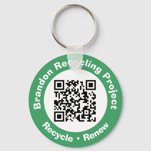 Recycle von Projekt QR Code Recycle & Erneuerung. Schlüsselanhänger (Vorderseite)