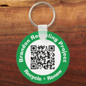 Recycle von Projekt QR Code Recycle & Erneuerung. Schlüsselanhänger (Rückseite)