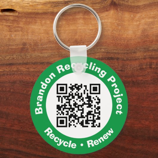 Recycle von Projekt QR Code Recycle & Erneuerung. Schlüsselanhänger (Rückseite)