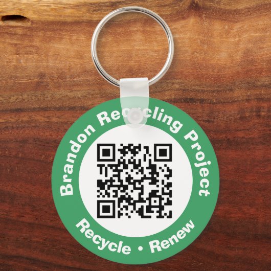 Recycle von Projekt QR Code Recycle & Erneuerung. Schlüsselanhänger (Vorderseite)