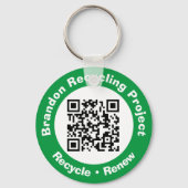 Recycle von Projekt QR Code Recycle & Erneuerung. Schlüsselanhänger (Rückseite)