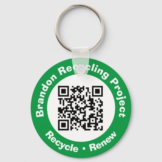 Recycle von Projekt QR Code Recycle & Erneuerung. Schlüsselanhänger (Rückseite)