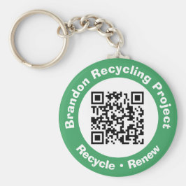 Recycle von Projekt QR Code Recycle & Erneuerung. Schlüsselanhänger