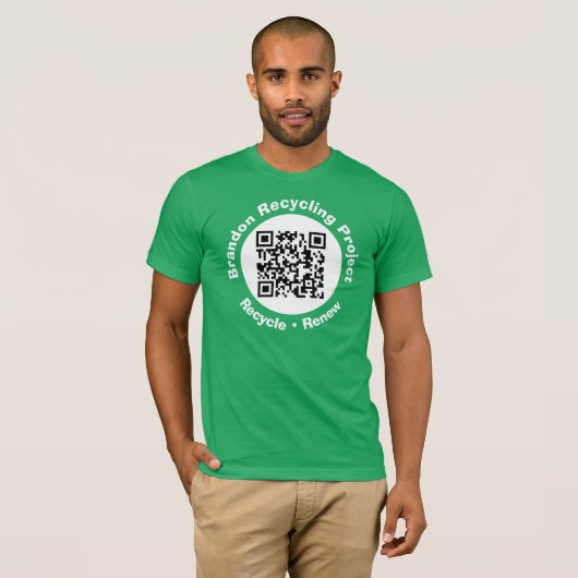 Recycle von Projekt QR Code Recycle & Erneuerung. T-Shirt (Vorne ganz)