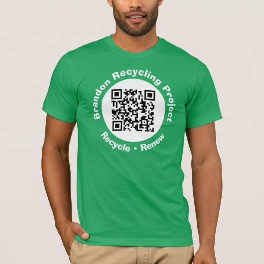 Recycle von Projekt QR Code Recycle & Erneuerung. T-Shirt (Vorderseite)