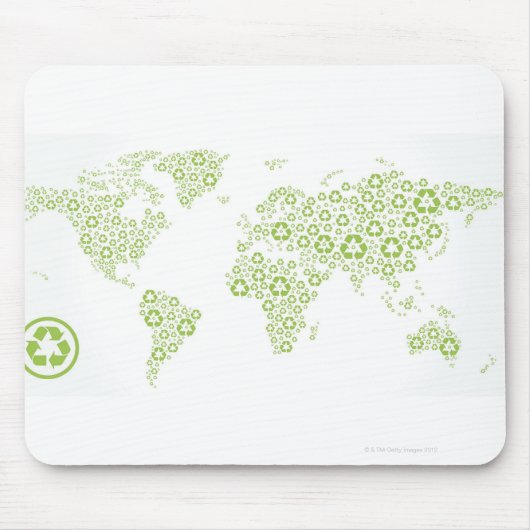 Recycle von Symbolen zur Erstellung des Planeten Mousepad (Vorne)
