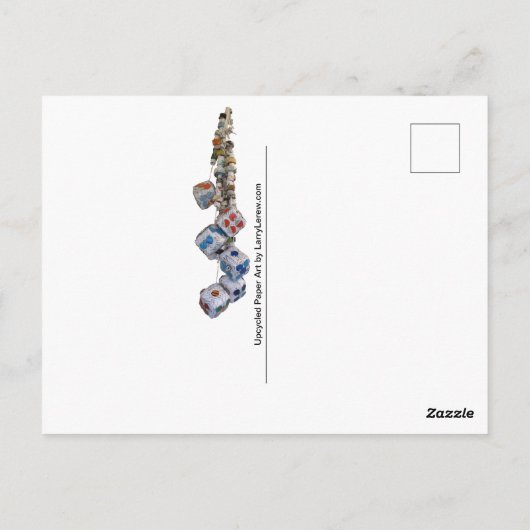 Recycle, Wiederverwendung, Erneuerung, Wiederverwe Postkarte (Rückseite)