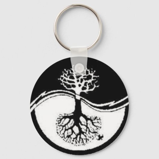 RECYCLE YIN YANG TREE SCHLÜSSELANHÄNGER (Vorderseite)