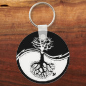RECYCLE YIN YANG TREE SCHLÜSSELANHÄNGER (Vorderseite)
