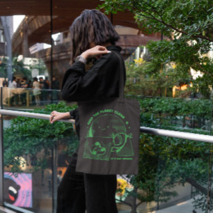 Recycle Zitat Earth Cartoon Tragetasche