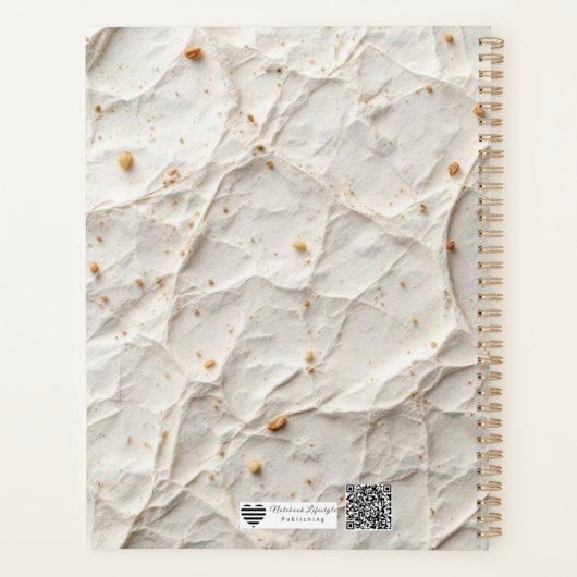 Recycled Paper Texture | Natural Fiber Design Planer (Rückseite)
