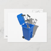 RecycledCrutches082010 Postkarte (Vorne/Hinten)