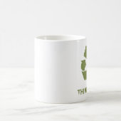 RecycleLogo, denke ökologisch Kaffeetasse (Mittel)