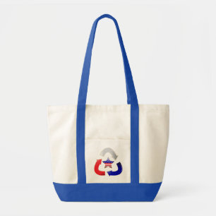 Recycling Amerikanischer Stern Symbol Tragetasche