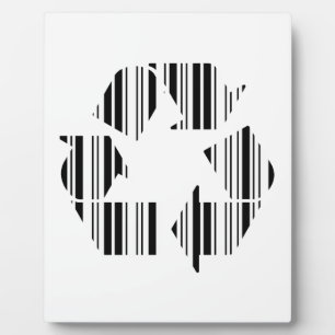 RECYCLING-BARCODE Recycling-Barcode-Musterdesign Fotoplatte