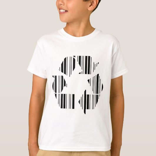 RECYCLING-BARCODE Recycling-Barcode-Musterdesign T-Shirt (Vorderseite)