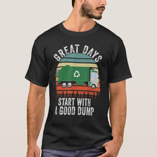 Recycling Garbage Truck Trash Collector  Recycling T-Shirt (Vorderseite)