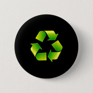 Recycling-Logo Recycling-Symbol Tag der Erde Button