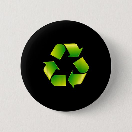 Recycling-Logo Recycling-Symbol Tag der Erde Button (Vorderseite)