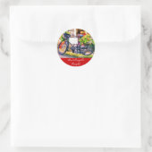 RECYCLING RUNDER AUFKLEBER (Tasche)