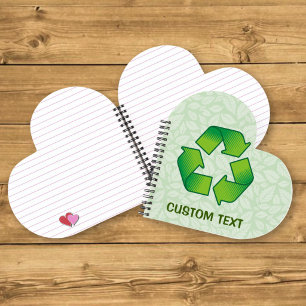 Recycling-Symbol Notizbuch