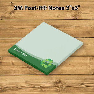 Recycling-Symbol Post-it Klebezettel