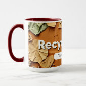 Recycling-Textur Tasse (Links)