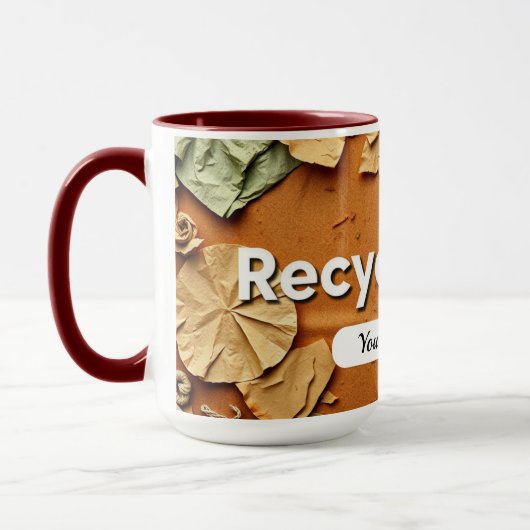 Recycling-Textur Tasse (Links)