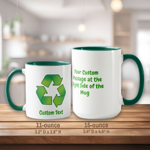 Recyclingsymbol Tasse