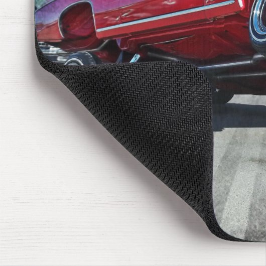 Red 1968 Lowrider Chevy Impala Mousepad (Ecke)