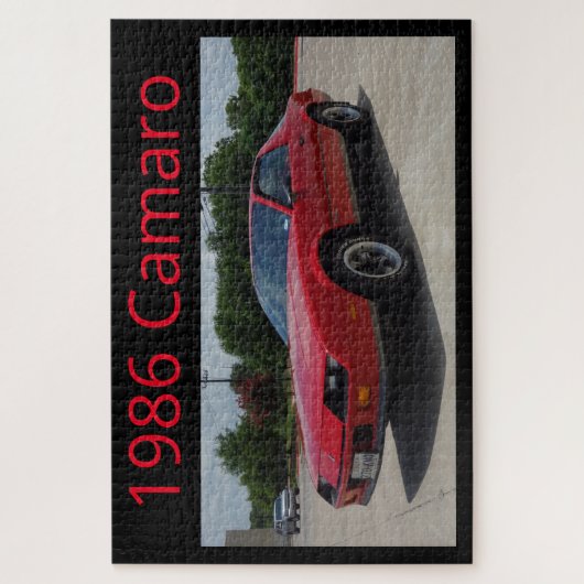 Red 1986 Camaro Puzzle (Vertikal)