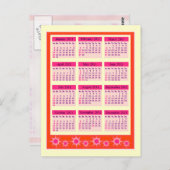 Red 2011 Jahr auf einen Blick Postkarte (Vorne/Hinten)