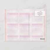 Red 2011 Jahr auf einen Blick Postkarte (Rückseite)