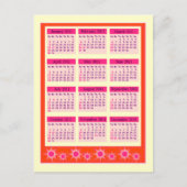 Red 2011 Jahr auf einen Blick Postkarte (Vorderseite)