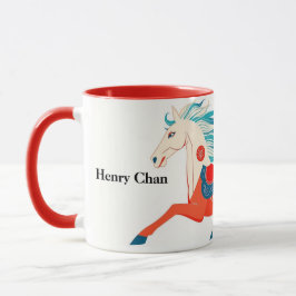 Red 2026 Year Of The Horse Lucky Tasse