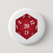 Red-20-Sided-Dice Button (Vorderseite)
