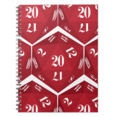 Red-20-Sided-Dice-Pattern Notizblock (Vorderseite)