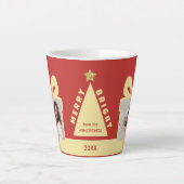 Red 2 Photo Minimalist Keepsake Milchtasse (Vorderseite)