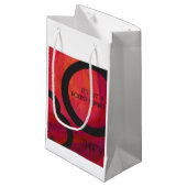 Red 30 Jahrzehnt Geburtstag Kleine Geschenktüte (Vorderseite Schrägansicht)