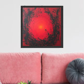 Red#3 Canvas Print Leinwanddruck (Insitu (Wohnzimmer))