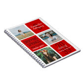 Red 3-Foto Fun Boxes Class Year Notebook Notizblock (Rechte Seite)