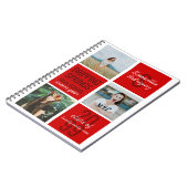 Red 3-Foto Fun Boxes Class Year Notebook Notizblock (Linke Seite)