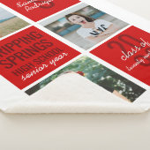 Red 3-Foto Fun Boxes Class Year Sherpa Blanket Sherpadecke (3/4)